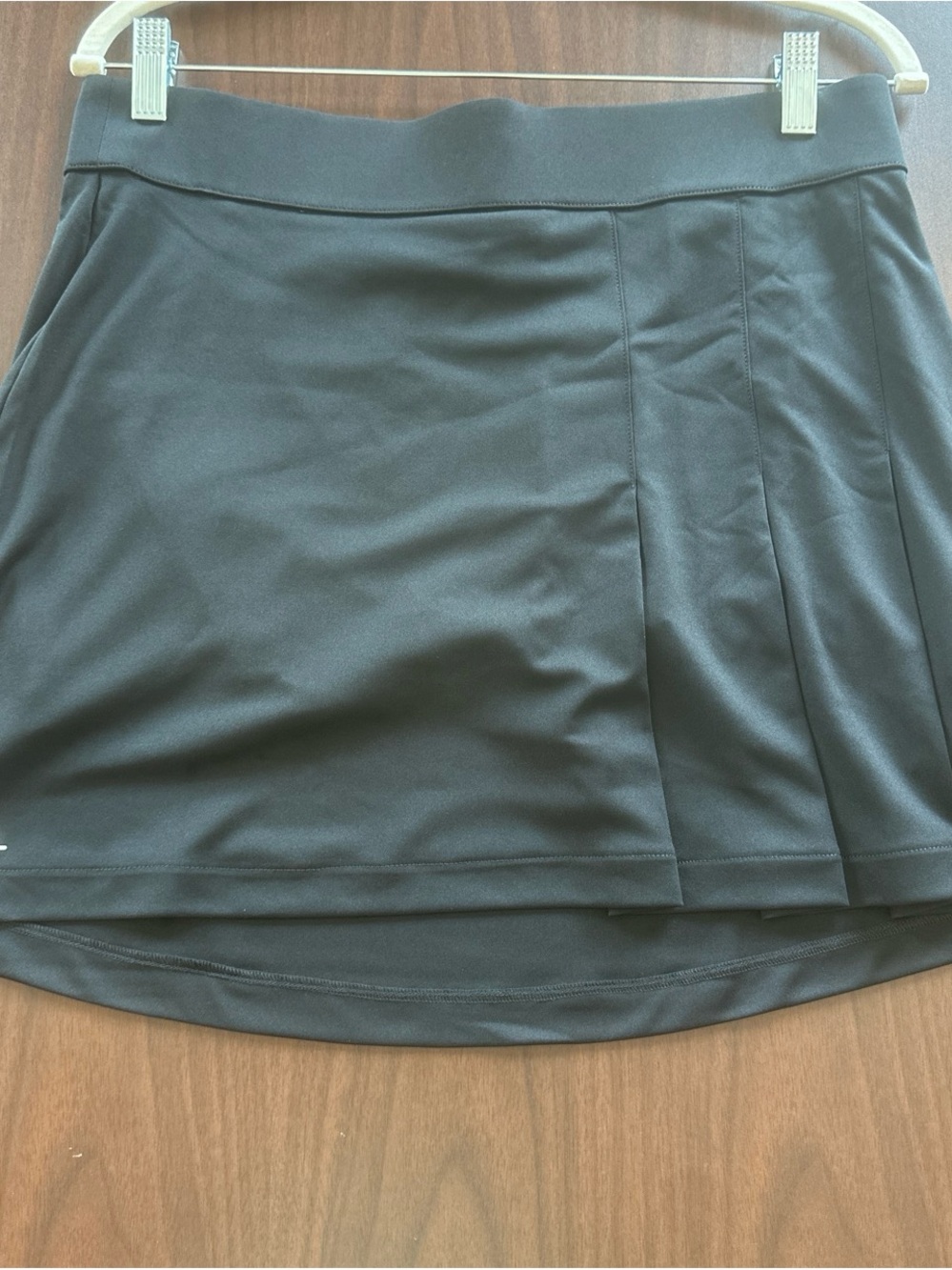 J. Lindeberg Black Athletic Mini Skirt with Pleat Detail